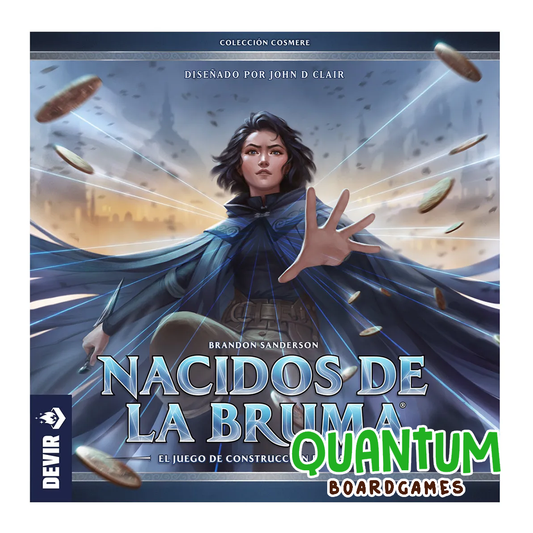 Nacidos de la Bruma Mistborn juego de mesa español componentes caja