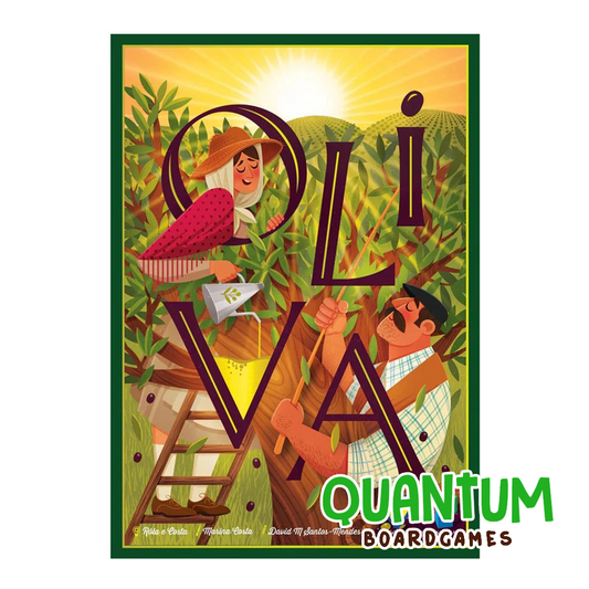 Oliva juego de mesa estrategia Mayfair Games caja componentes