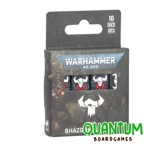 Set de dados temáticos Ghazghkull Warhammer 40K Orks diseño premium 2026