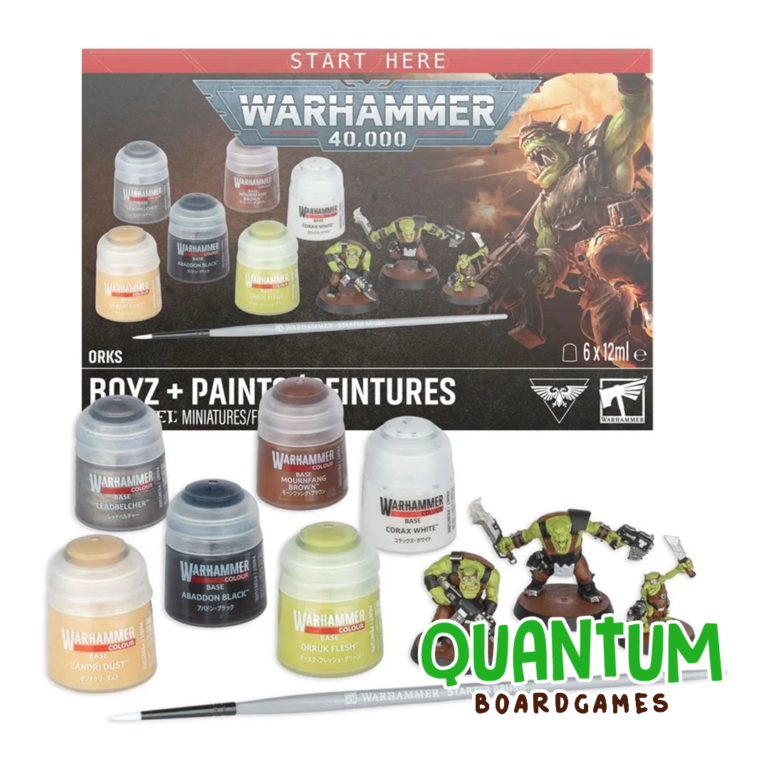 Caja Orks Warhammer 40k 11ª Edición con miniaturas y pinturas GAME WORKSHOP