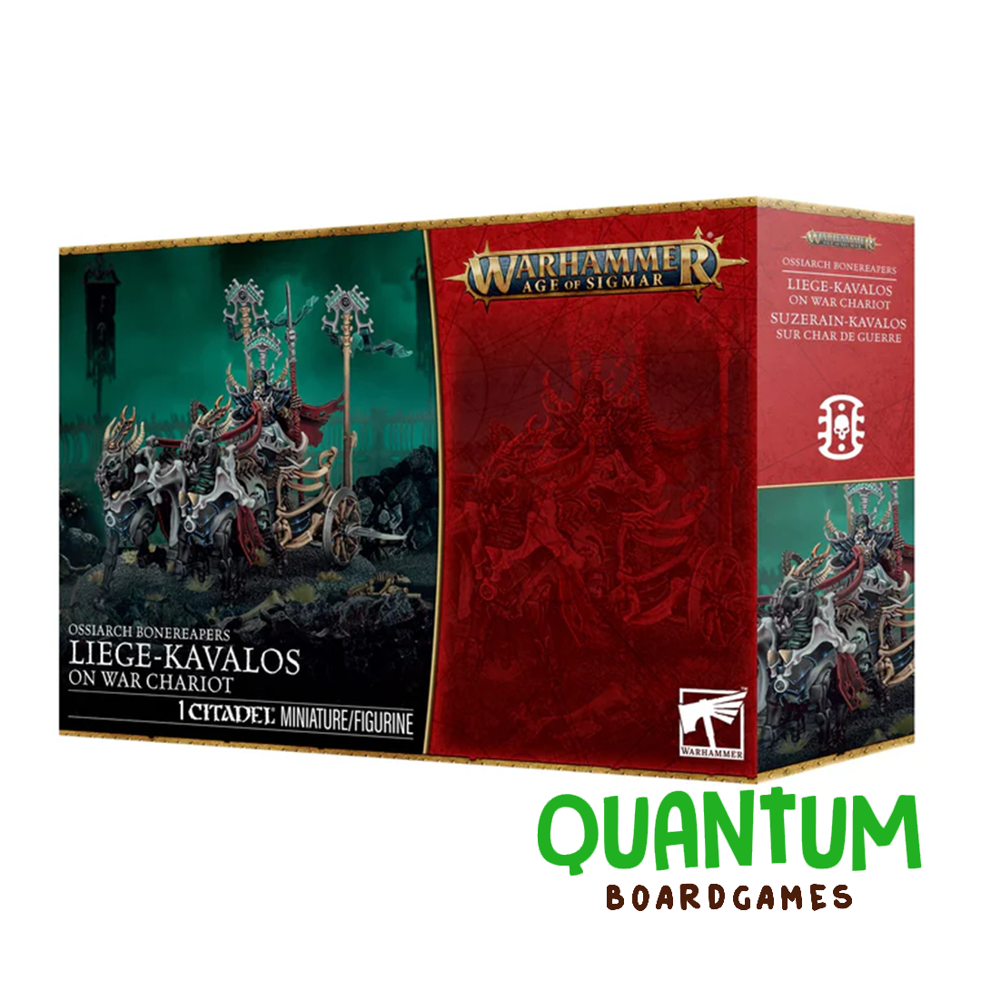 Liege Kavalos on War Chariot miniatura Ossiarch Bonereapers Games Workshop Age of Sigmar