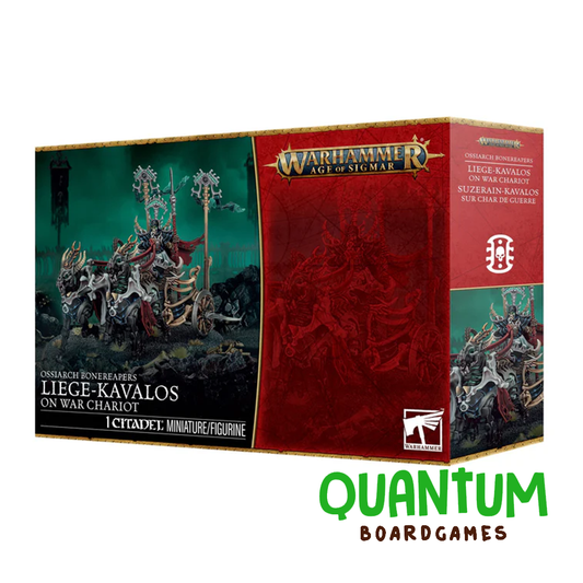 Liege Kavalos on War Chariot miniatura Ossiarch Bonereapers Games Workshop Age of Sigmar