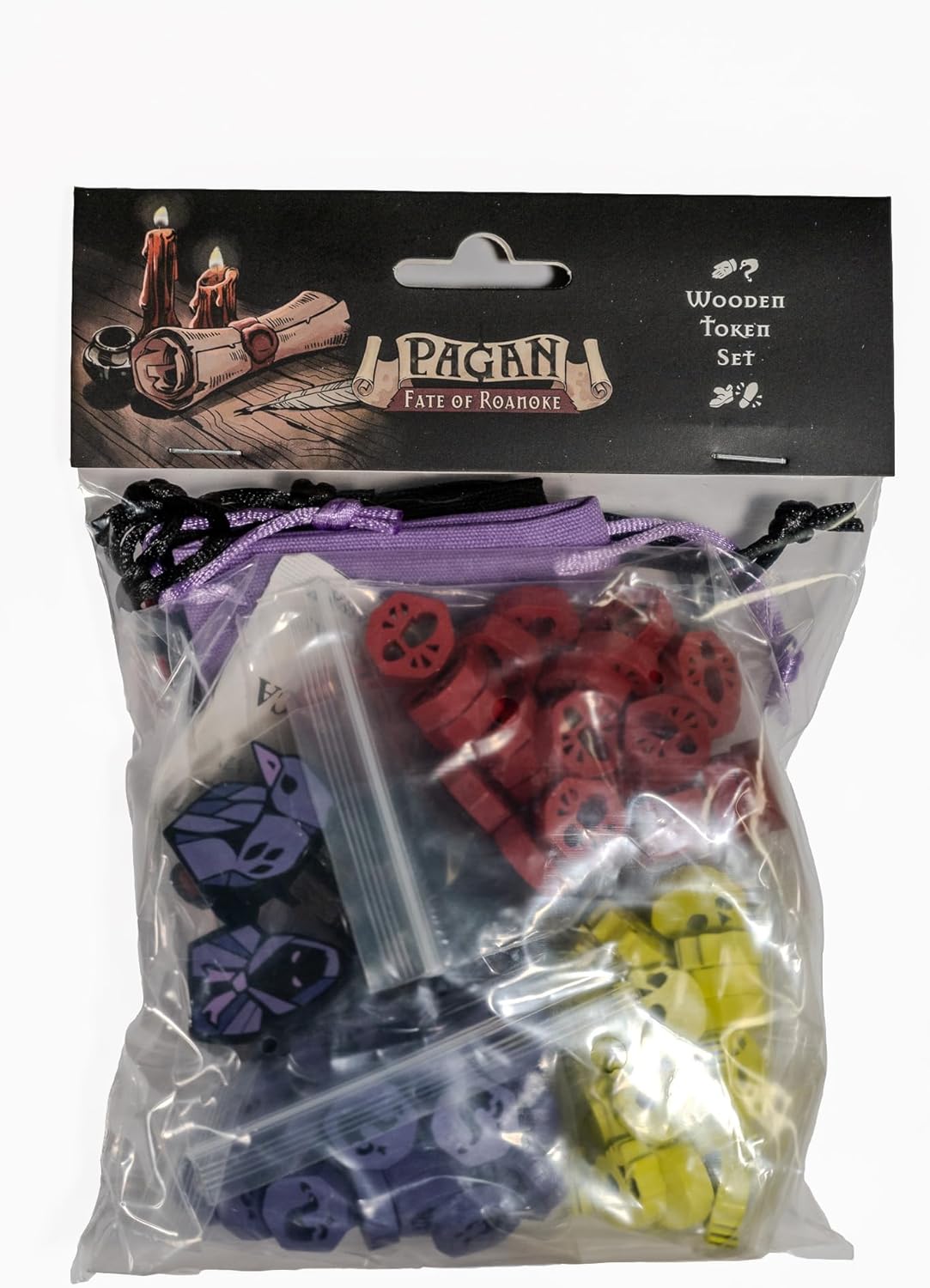 PAGAN  FATE OF ROANOKE WOODEN TOKEN KIT EXPANSION