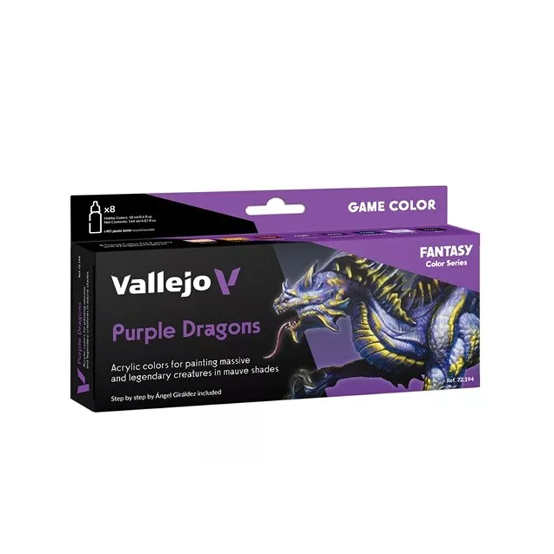 PAINT SET 72.194 GAME COLOR SET PURPLE DRAGONS BY A.GIRALDEZ