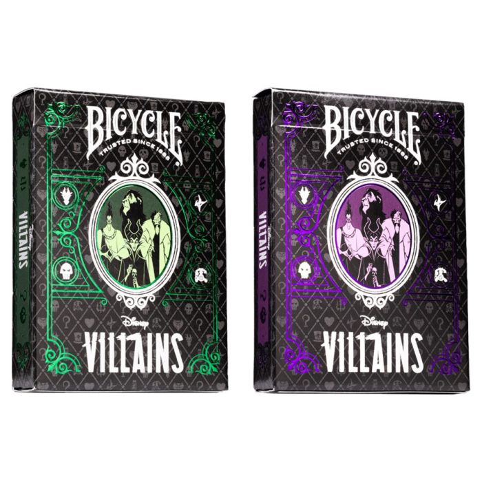 PLAYING CARDS  BICYCLE  VILLAINS GR/PU