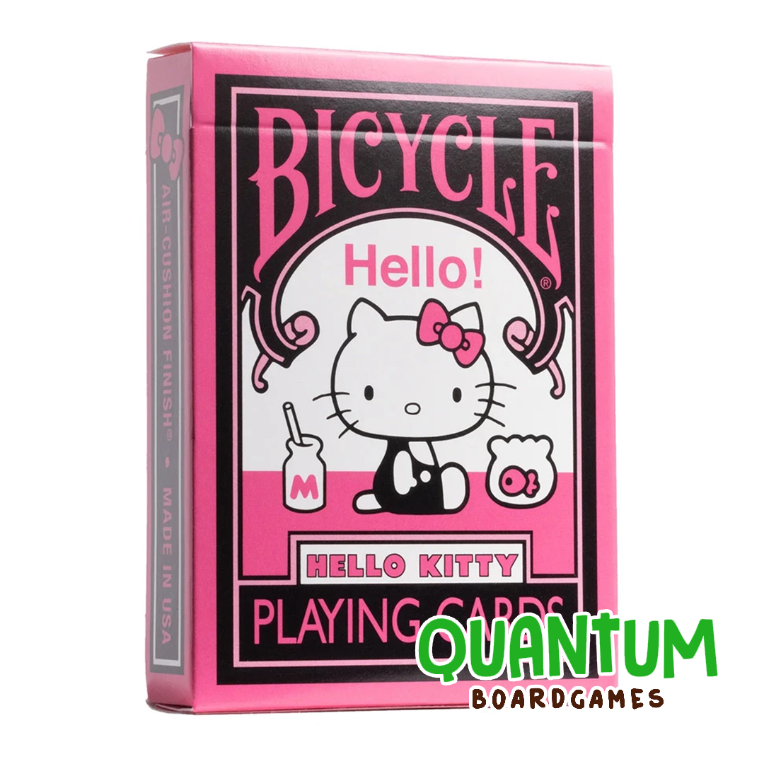 Baraja de cartas Bicycle Hello Kitty edición Black & Pink con diseño temático exclusivo