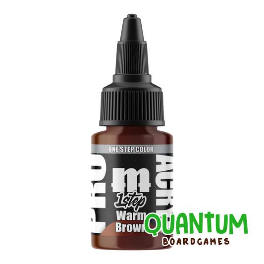 Bote de pintura Pro Acryl 1-Step 510 Warm Brown para miniaturas y wargames