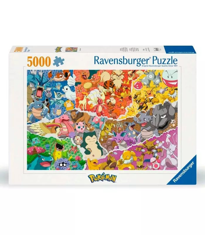 Puzzle Ravensburger Pokémon All Stars 5000 piezas collage colorido con todos los Pokémon
