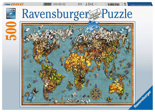 ROMPECABEZAS RAVENSBURGER MUNDO DE MARIPOSAS 500 PIEZAS