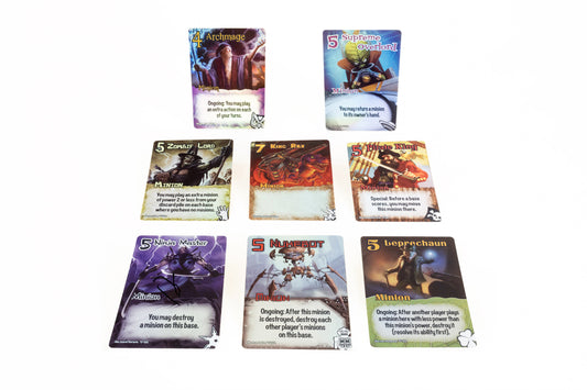 Cartas Smash Up Foil Leaders - Aliens, Dinosaurios, Ninjas en lámina brillante