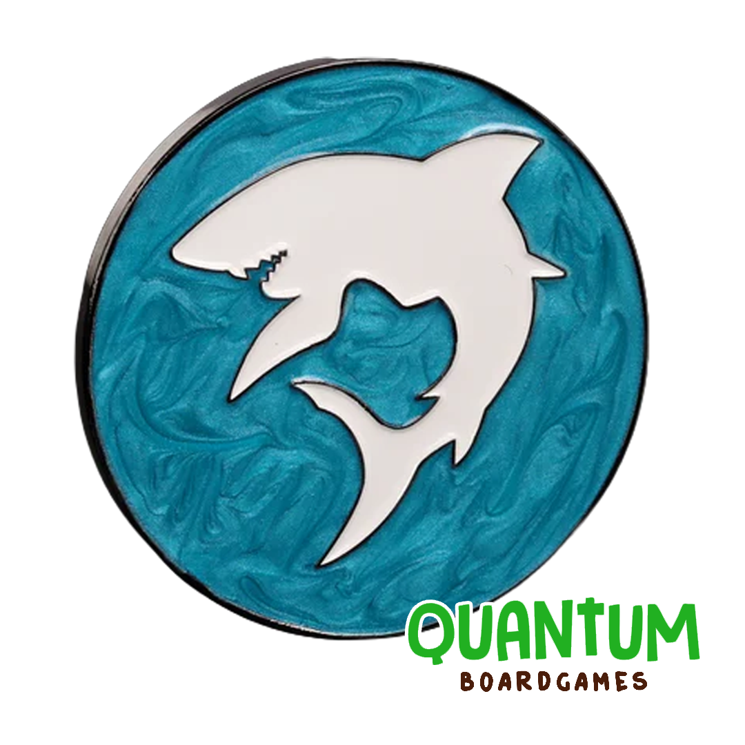 Baron of Dice: 40mm Objective Coin Shark (Carcharodon) - 1pz