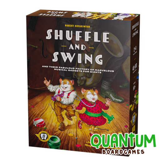 Shuffle and Swing juego de mesa estrategia ligera familia inglés Quantum Boardgames