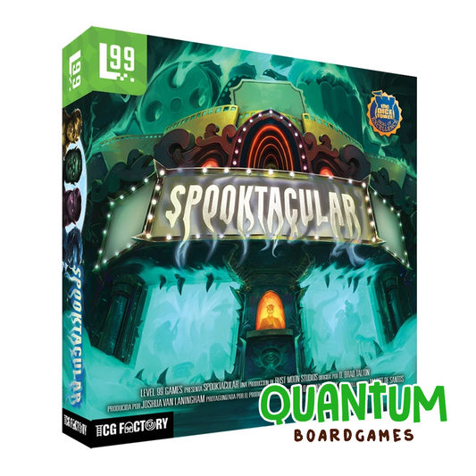 Spooktacular juego de mesa familiar español con temática Halloween y cartas coloridas