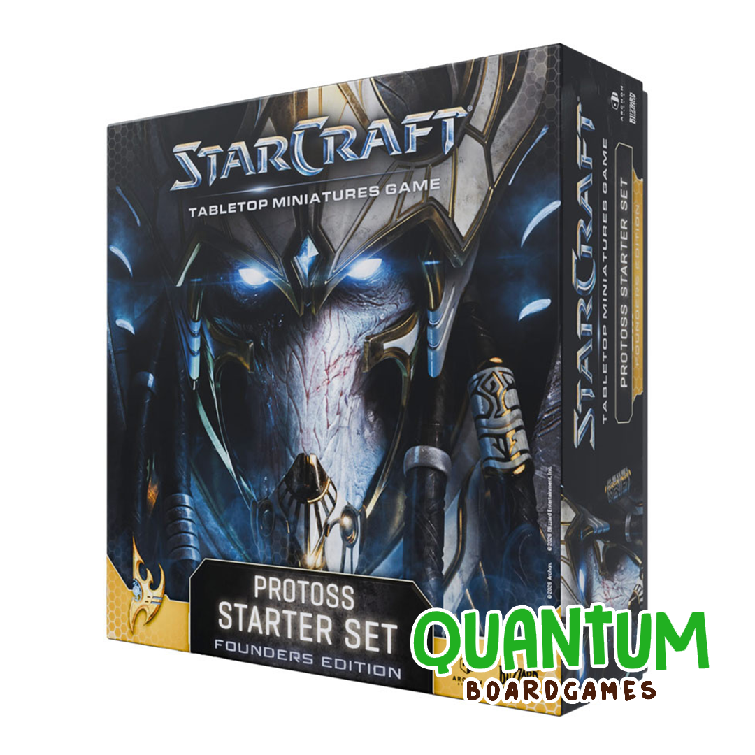 Caja Starcraft Tabletop Protoss Starter Set Founders Edition con miniaturas de alta calidad