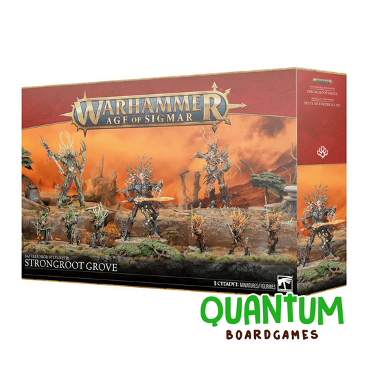 Caja Battleforce Sylvaneth Strongroot Grove de Games Workshop para Age of Sigmar con miniaturas completas