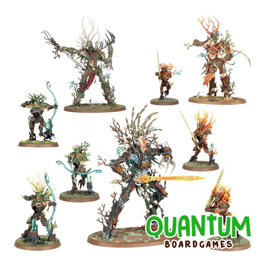 Caja Battleforce Sylvaneth Strongroot Grove de Games Workshop para Age of Sigmar con miniaturas completas