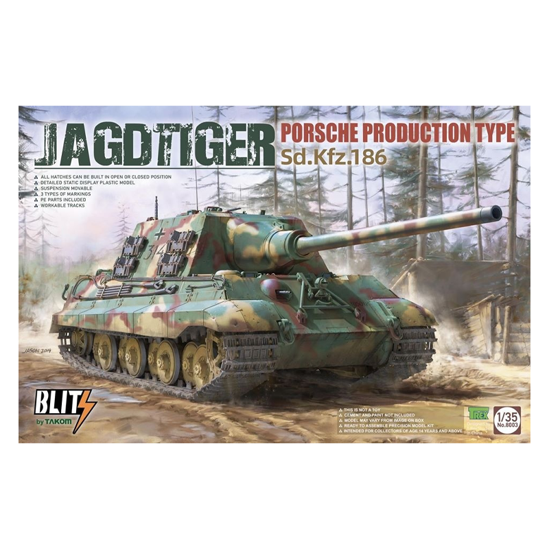 TAKOM 1/35 JAGDTIGER PORSCHE PRODUCTION TYPE SD.KFZ.186