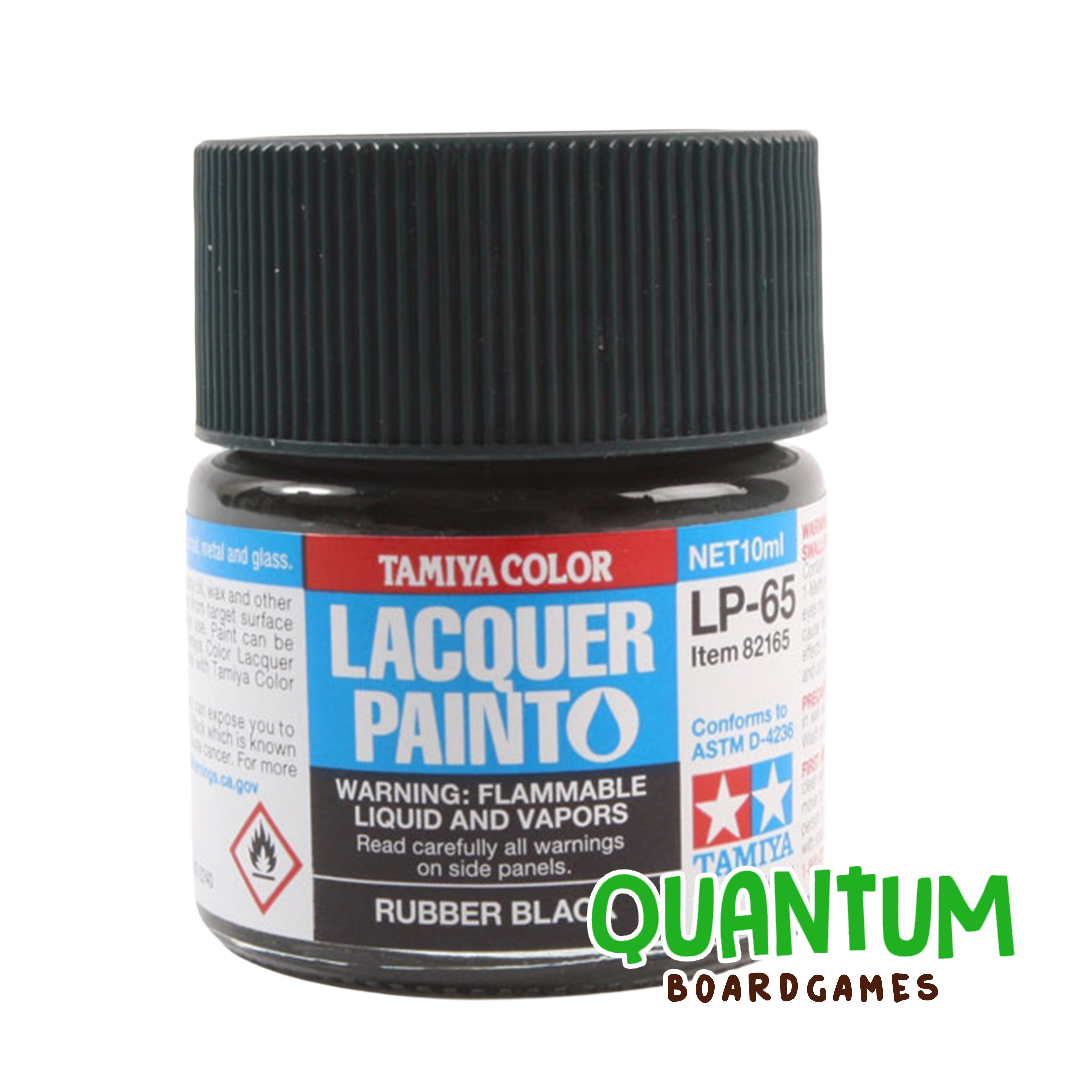 TAMIYA LACQUER LP-65 RUBBER BLACK