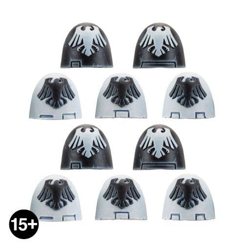 THE HORUS HERESY RAVEN GUARD MKVI SHOULDER PADS FORGE WORLD