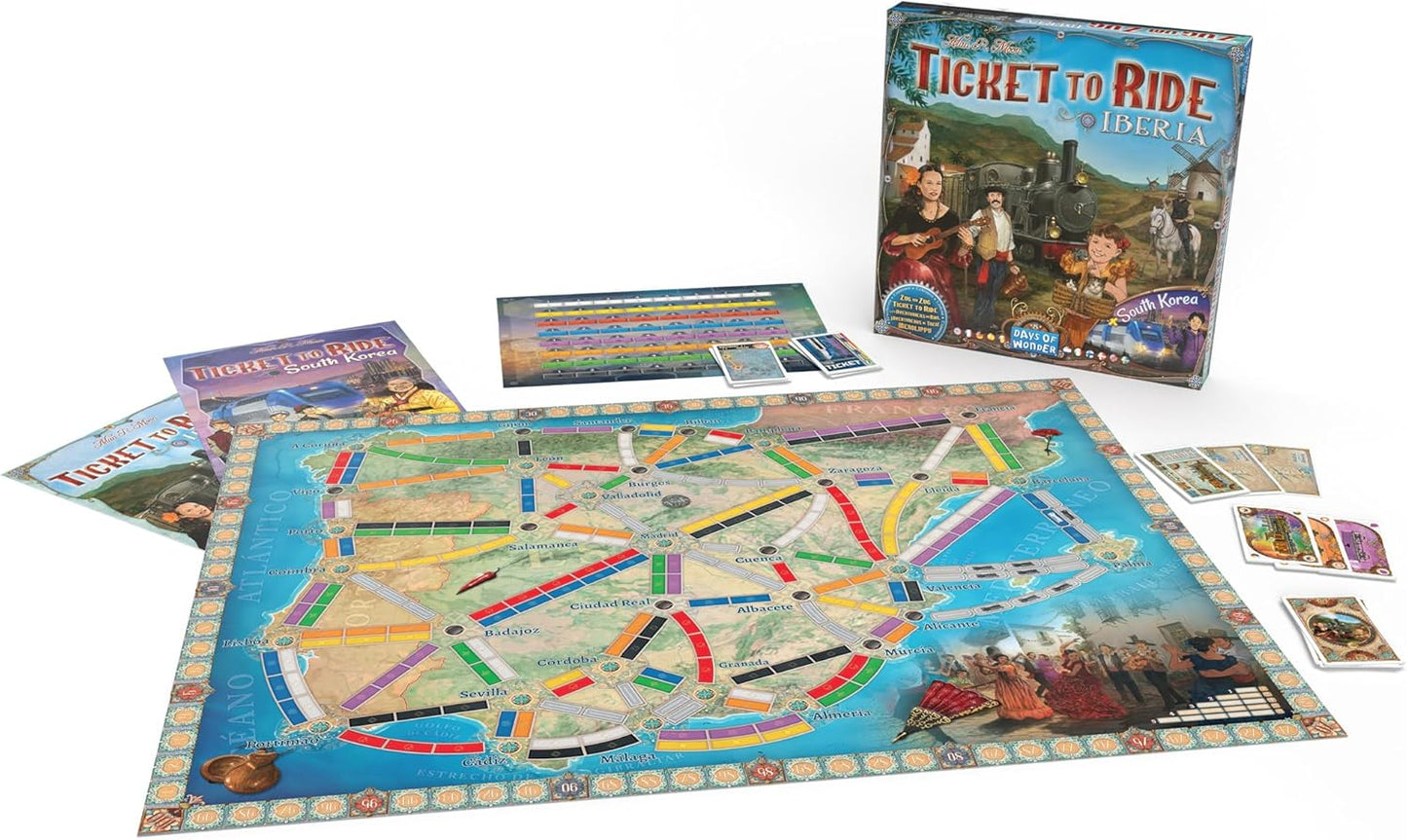 TICKET TO RIDE IBERIA AND SOUTH KOREA EXPANSION