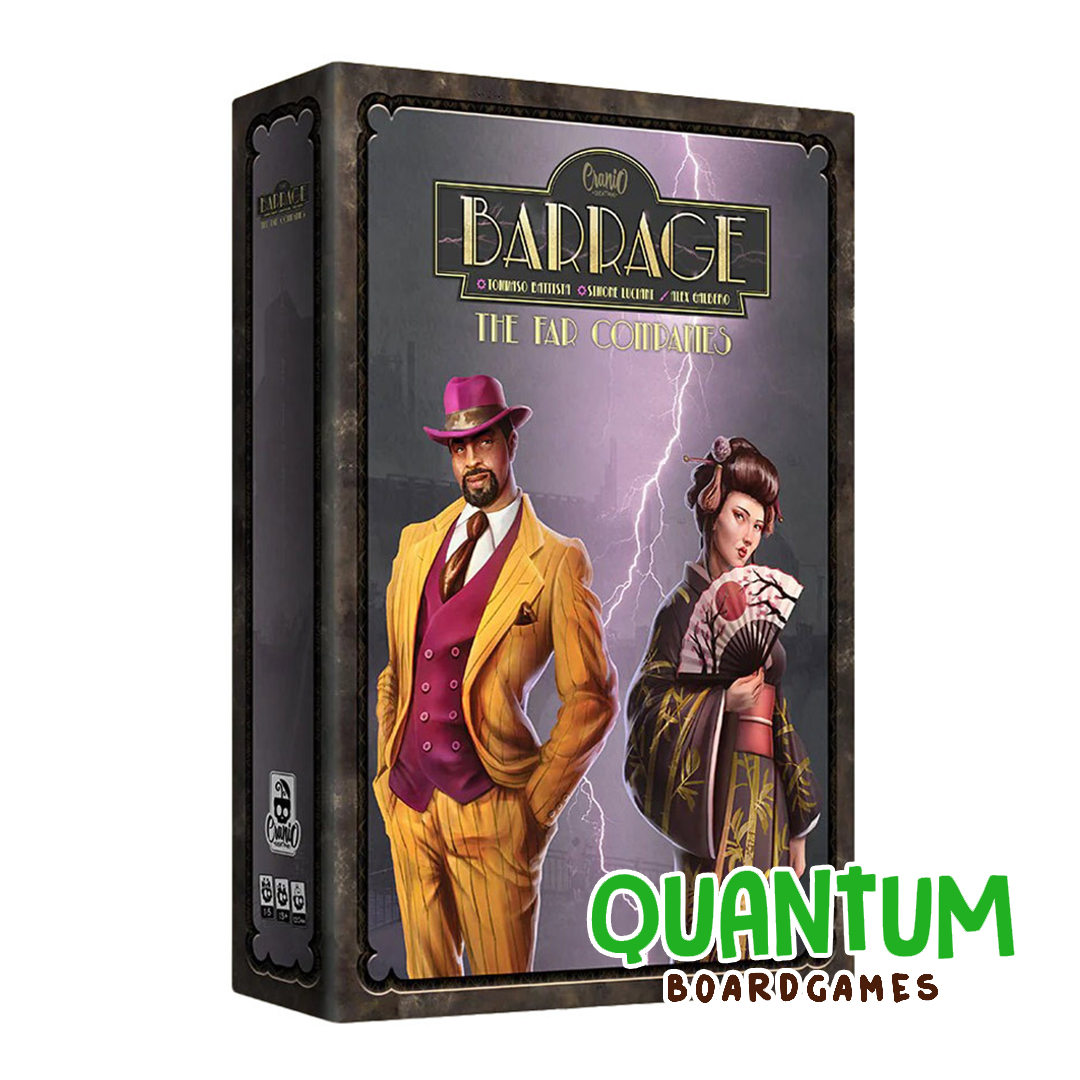 Barrage The Far Companies Expansion juego de mesa estrategia