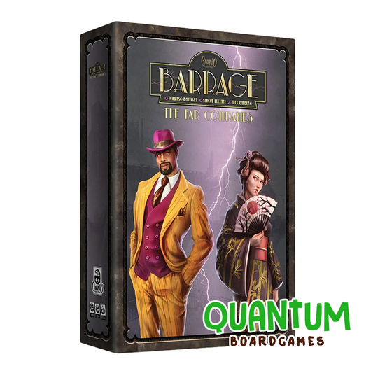 Barrage The Far Companies Expansion juego de mesa estrategia