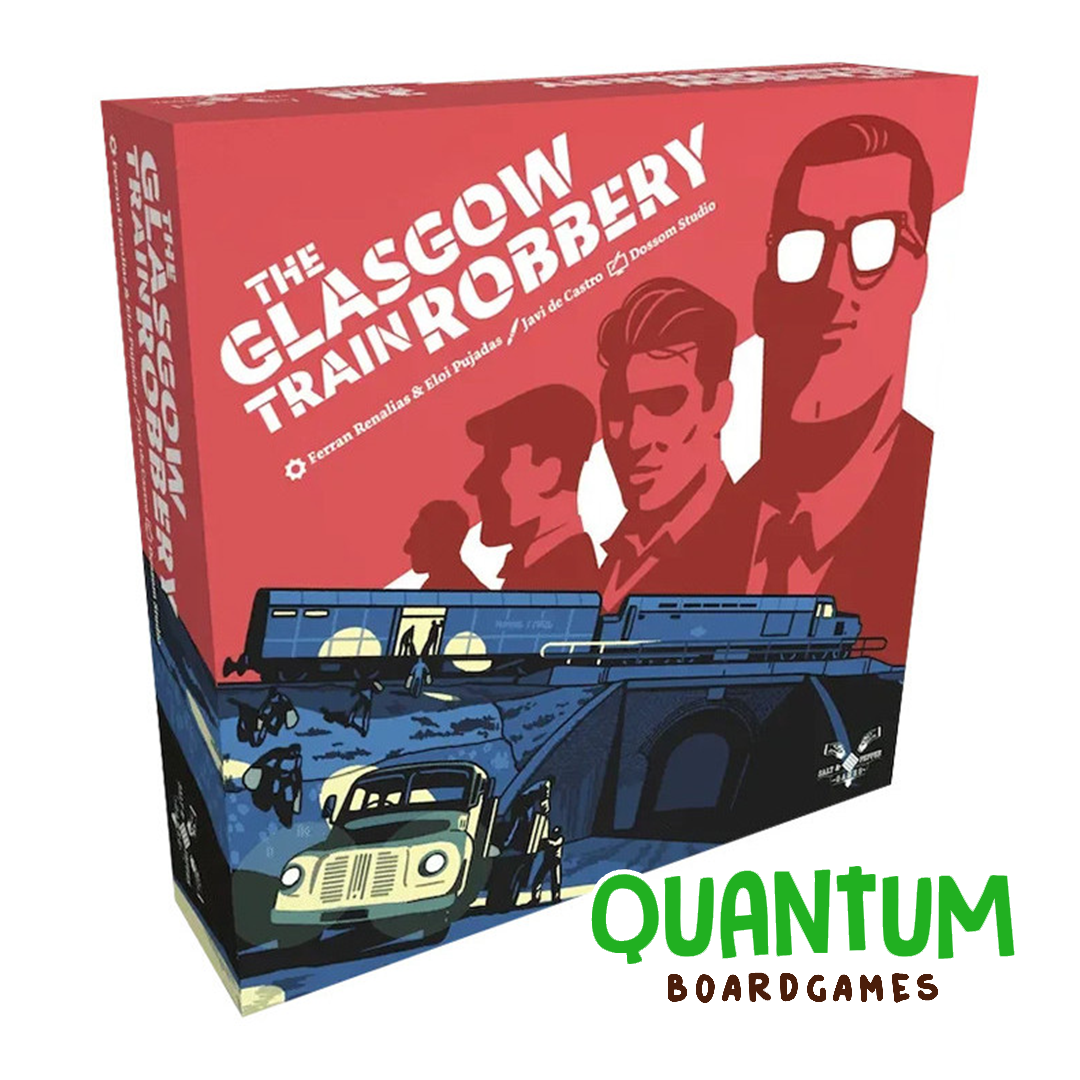 Portada The Glasgow Train Robbery juego de mesa español cooperativo 2 jugadores Salt & Pepper Games