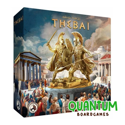 Thebai juego de mesa arqueológico con componentes de excavación y artefactos históricos