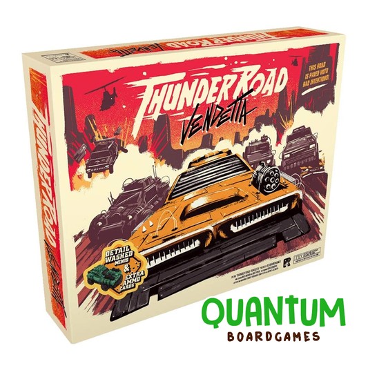 Thunder Road Vendetta Deluxe Edition - Juego de mesa con miniaturas de vehículos en combate