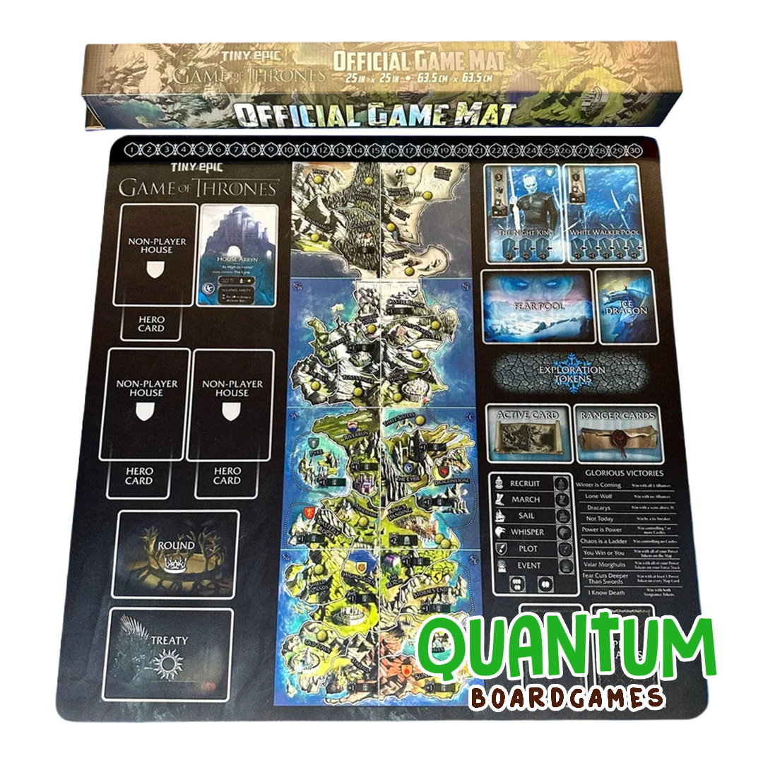 Tapete oficial Game of Thrones para Tiny Epic, accesorio de juego de mesa con diseño temático