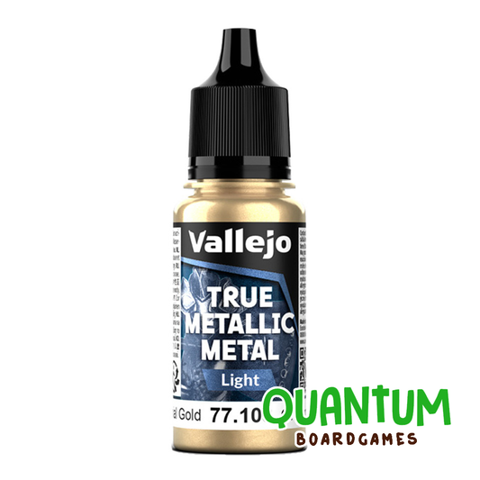 Pintura acrílica metálica Vallejo True Metallic 77.103 Oro Imperial Light para miniaturas