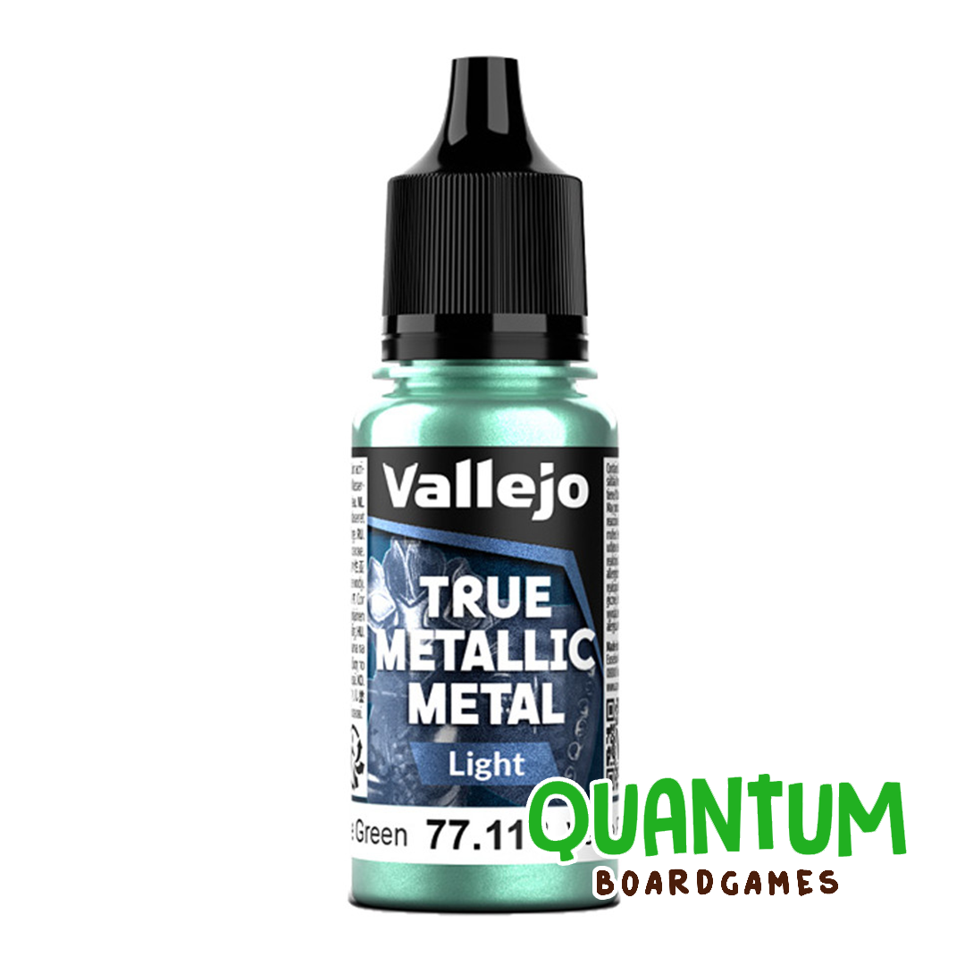 Pintura acrílica Vallejo True Metallic 77.113 Light Beetle Green para miniaturas fantasy y wargames