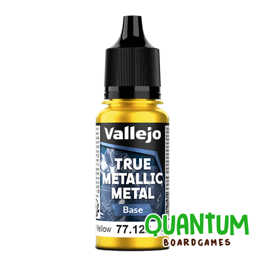 Pintura metálica Vallejo 77.122 Radiant Yellow True Metallic para miniaturas wargames