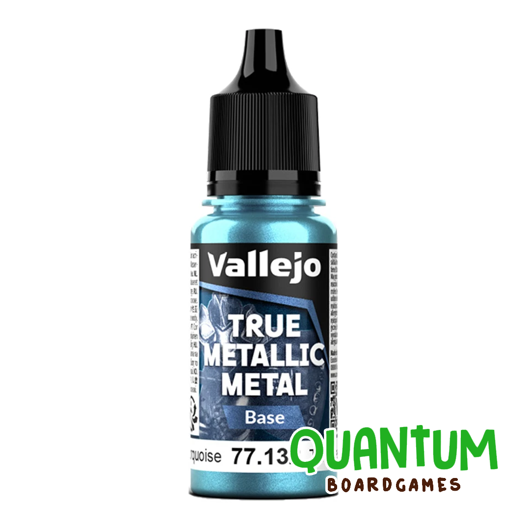 Pintura metálica Vallejo True Metallic Metal 77.132 Hydra Turquoise para miniaturas wargames