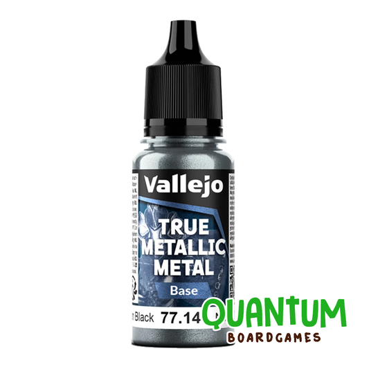 Pintura Vallejo True Metallic Metal 77.140 Obsidian Black base negra metálica para miniaturas