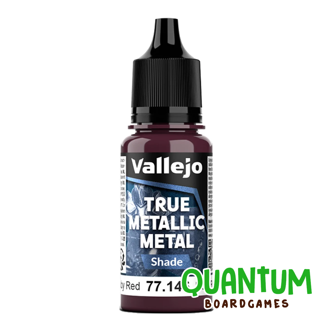 Pintura metálica Vallejo True Metallic 77.146 Shade Ruby Red para miniaturas