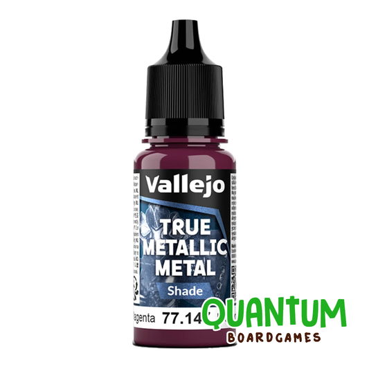 Pintura metálica Vallejo True Metallic Metal shade Crimson Magenta 77.147 para miniaturas y wargames