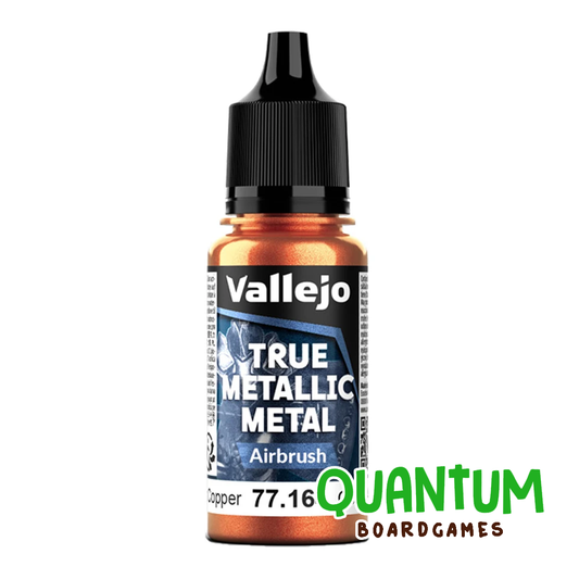 Pintura acrílica metálica Vallejo True Metallic 77.164 Cobre Antiguo para aerógrafo y modelismo