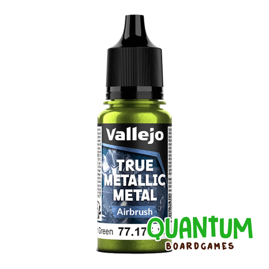 Pintura Vallejo True Metallic 77.175 Amber Green para airbrush y miniaturas