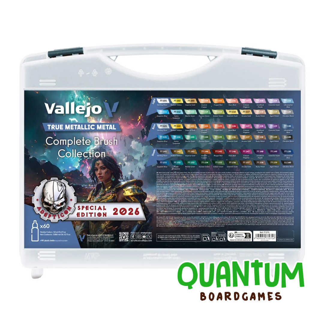 Set completo 60 pinturas metálicas Vallejo True Metallic para miniaturas y wargames