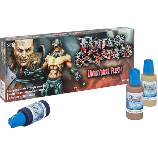 SCALE 75 UNNATURAL FLESH PAINT SET