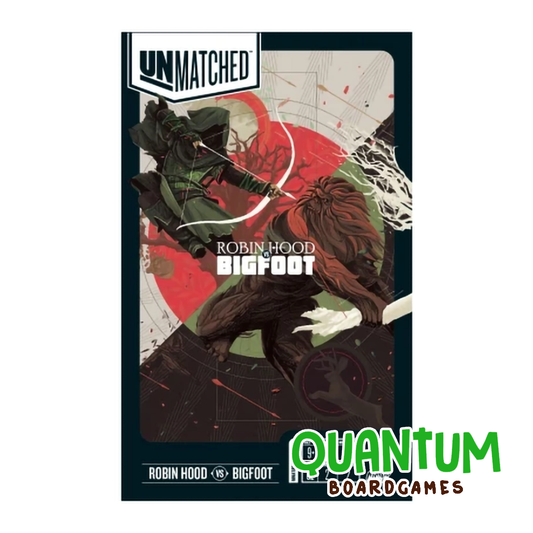 Unmatched Robin Hood vs Bigfoot caja juego de mesa español combate táctico