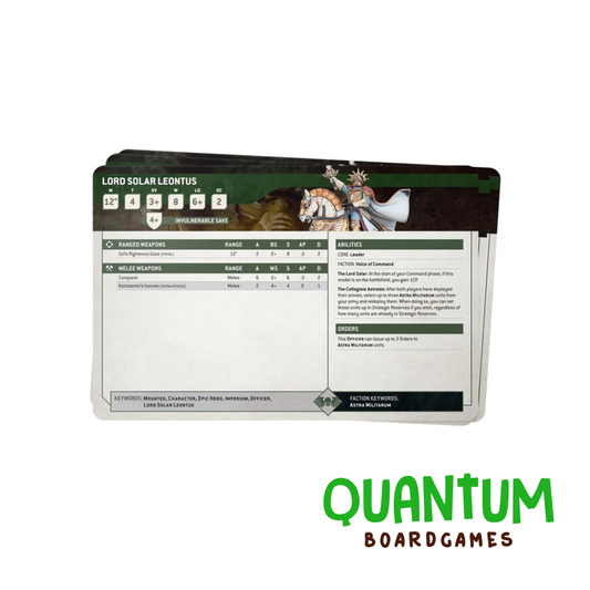 Datasheet Cards: Astra Militarum - Español