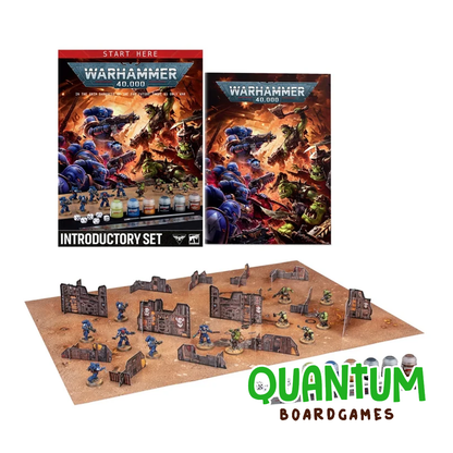 Warhammer 40k 11th Edition Introductory Set con miniaturas Space Marines y Orks en inglés