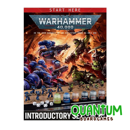 Warhammer 40k 11th Edition Introductory Set con miniaturas Space Marines y Orks en inglés