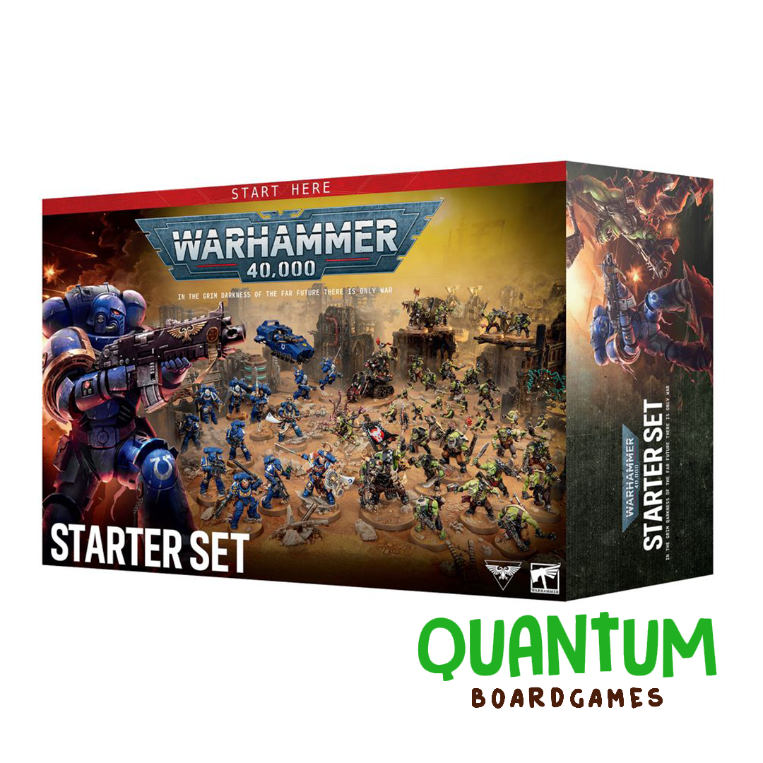 Warhammer 40000 Set de Inicio 11va Edición español con miniaturas Space Marines y Orks