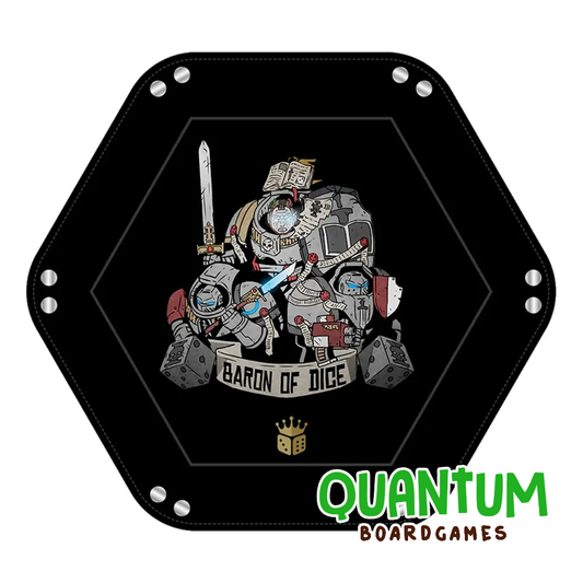 Baron of Dice: Premium Dice Tray – Warrior Knights (Grey Knights)
