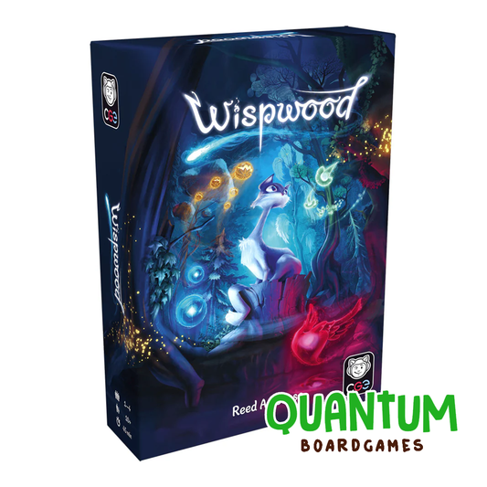 Wispwood juego de mesa estrategia fantasía bosque mágico componentes