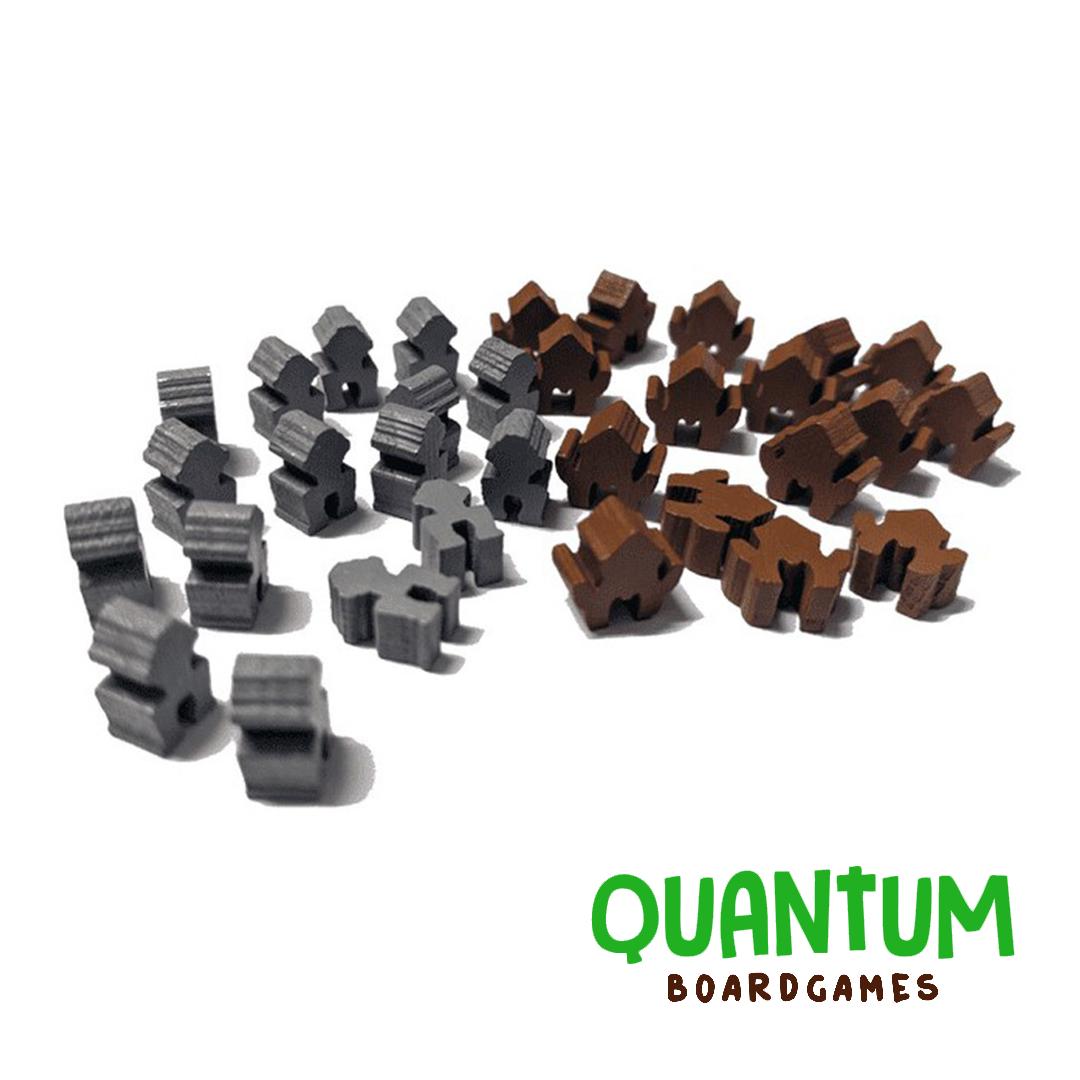 Barrage Wooden Machineries Pack Expansion - Maquinaria de madera premium para juego de mesa estratégico
