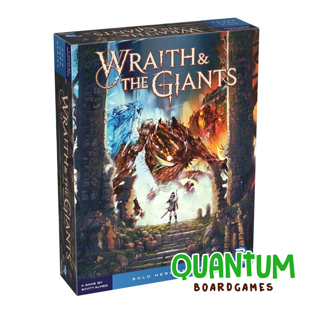 Wraith and The Giants juego de mesa de fantasía con componentes de calidad y figuras de gigantes legendarios